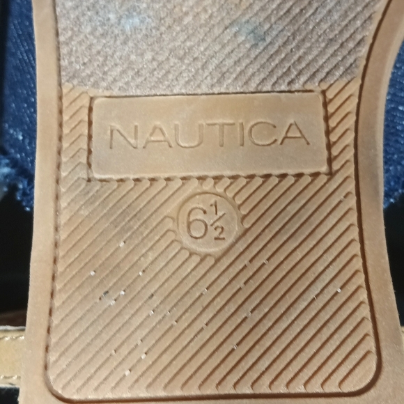 Nautica Basin Blue Denim Slingback Cute Sandal Women's Size 6.5 - Picture 10 of 10